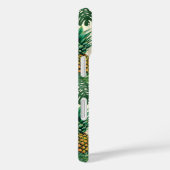 Das weiße Ananas-Paradies-Muster Case-Mate iPhone Hülle (Rückseite / Rechts)