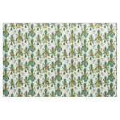 Das weiße Ananas-Paradies-Muster Stoff (Yard (91,4 cm))