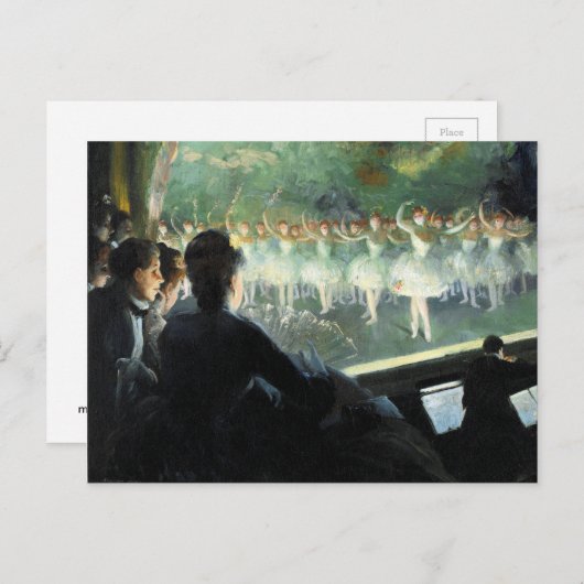 Das weiße Ballett Postkarte (Vorne/Hinten)