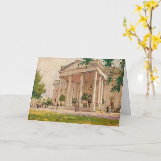 Das Weiße Haus | Colin Campbell Cooper Karte (Gelbe Blume)