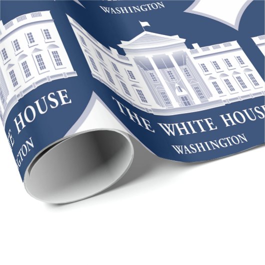 DAS WEISSE HAUS GESCHENKPAPIER (Rolleneckpunkt)