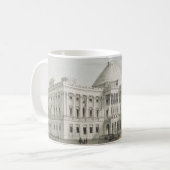 Das Weiße Haus, Hauptstadt in Washington Lithograp Kaffeetasse (Vorderseite Links)
