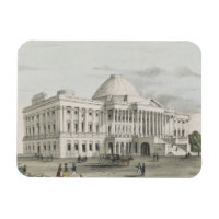 Das Weiße Haus, Hauptstadt in Washington Lithograp