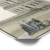 Das Weiße Haus, Hauptstadt in Washington Lithograp Poster (Ecke)