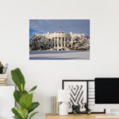 Das Weiße Haus im Winter Poster (Heimbüro)