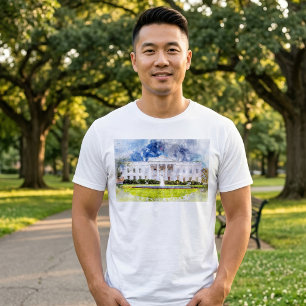 Das Weiße Haus in Washington DC Aquarell T-Shirt