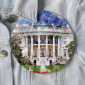 Das Weiße Haus in Washington DC in Watercolor Button (Beispiel)