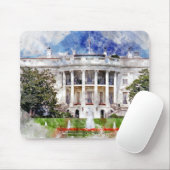 Das Weiße Haus in Washington DC in Watercolor Mousepad (Mit Mouse)
