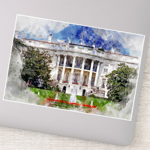 Das Weiße Haus in Washington DC – Südliche Fassade Aufkleber