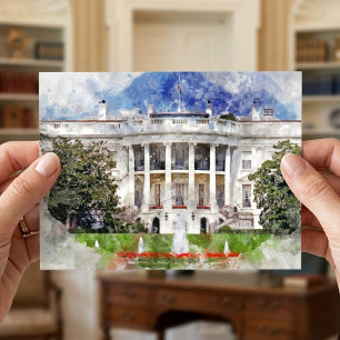 Das Weiße Haus in Washington DC – Südliche Fassade Postkarte