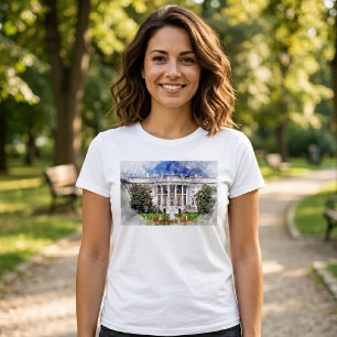 Das Weiße Haus in Washington DC – Südliche Fassade T-Shirt