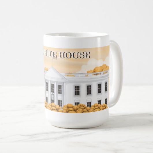 Das Weiße Haus Kaffeetasse (VorderseiteRechts)