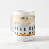 Das Weiße Haus Kaffeetasse (Vorderseite Links)
