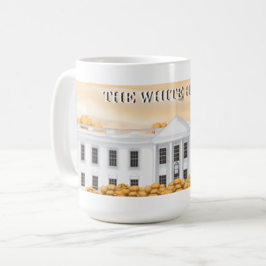 Das Weiße Haus Kaffeetasse (Vorderseite Links)