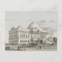 Das Weiße Haus, Kapitol in Washington Lithographie