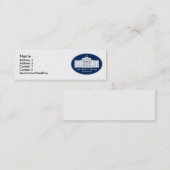 Das Weiße Haus Mini Visitenkarte (Vorne/Hinten)