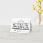 Das Weiße Haus Notecards Karte (Gelbe Blume)