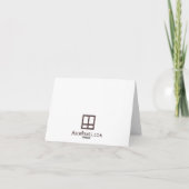 Das Weiße Haus Notecards Karte (Rückseite)