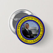 Das Weiße Haus Obama - PräsidentenSiegel-Knopf Button (Vorne & Hinten)