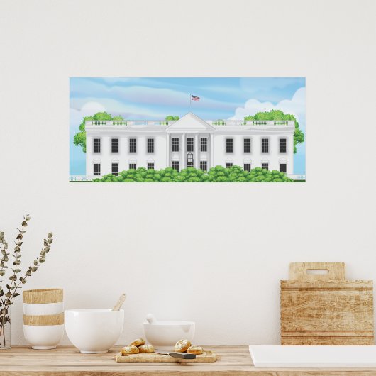 Das Weiße Haus Poster (Küche)