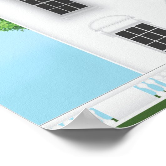 Das Weiße Haus Poster (Ecke)