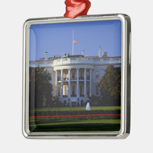 Das Weiße Haus Silbernes Ornament (Links)
