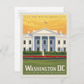 Das Weiße Haus | Washington, D.C. Postkarte (Vorne/Hinten)