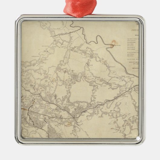 Das Weiße Haus zu Harrisons Landung Silbernes Ornament (Vorne)