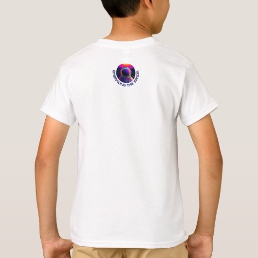Das weiße Hemd der Weltraumkids verkörpern T-Shirt (Rückseite)