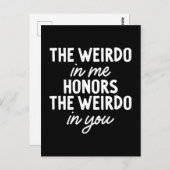 Das Weiße in mir ehrt das Weiße in deiner Postkart Postkarte (Vorne/Hinten)