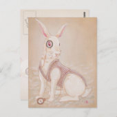 Das weiße Kaninchen - Alice im Wunderland-Postkart Postkarte (Vorne/Hinten)