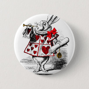 Das weiße Kaninchen Button