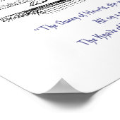 Das weiße Kaninchen drucken Poster (Ecke)