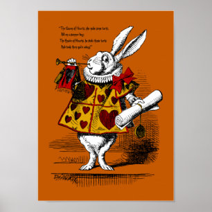 Das weiße Kaninchen drucken Poster