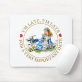 Das weiße Kaninchen hetzt durch Alicen im Mousepad (Mit Mouse)