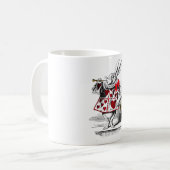 Das weiße Kaninchen Kaffeetasse (Vorderseite Links)