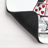 Das weiße Kaninchen Mousepad (Ecke)