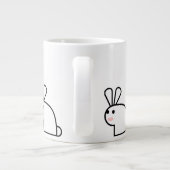 Das weiße Kaninchen (multi) Jumbo-Tasse (Rückseite)