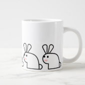 Das weiße Kaninchen (multi) Jumbo-Tasse (Rechts)