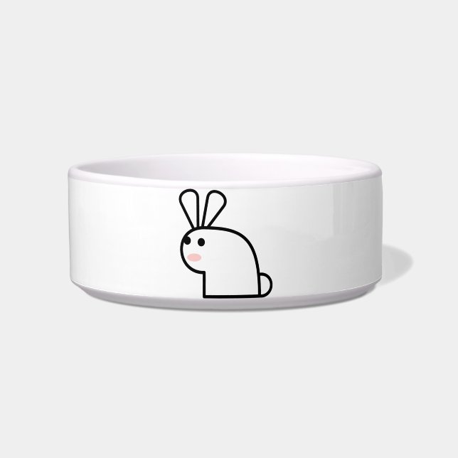 Das weiße Kaninchen Napf (Vorderseite)