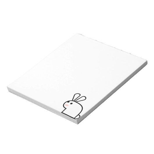 Das weiße Kaninchen Notizblock (Rotiert)