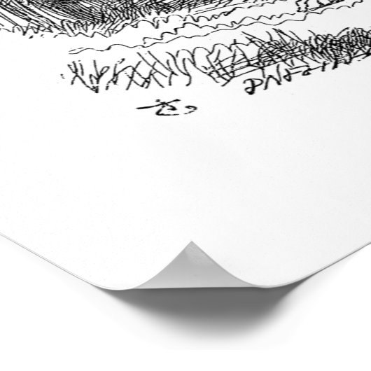 Das weiße Kaninchen Poster (Ecke)