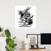 Das weiße Kaninchen Poster (Heimbüro)