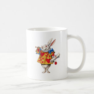 Das Weiße Kaninchen ruft den Gerichtshof zur Ordnu Kaffeetasse