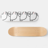 Das weiße Kaninchen Skateboard (Horizontal)