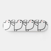 Das weiße Kaninchen Skateboard (Horizontal)
