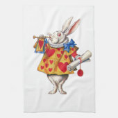Das weiße Kaninchen von der Alicen im Wunderland Küchentuch (Vertikal)