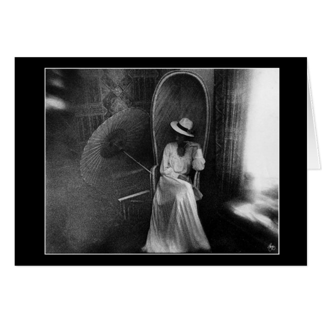 Das weiße Kleid - Karte (Vorderseite (Horizontal))