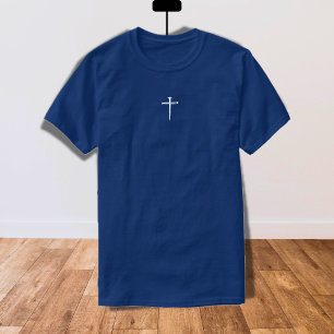 Das Weiße Kreuz der drei Nägel Christlich T-Shirt
