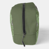 Das weiße Lotus-majestätische Elefantenmuster Waschbeutel (Rechts)